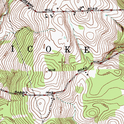 Topographic Map of Town of Nanticoke, NY