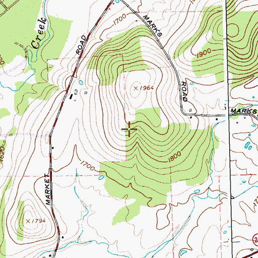 Topographic Map of Town of Napoli, NY