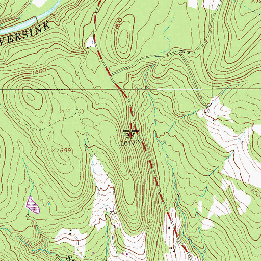 Topographic Map of Town of Neversink, NY