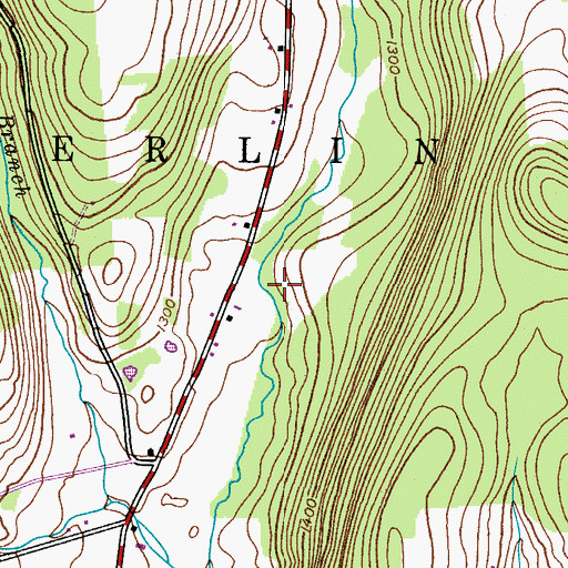 Topographic Map of Town of New Berlin, NY