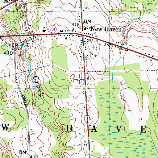 Topographic Map of Town of New Haven, NY