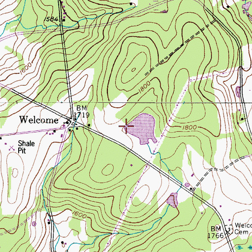 Topographic Map of Town of New Lisbon, NY