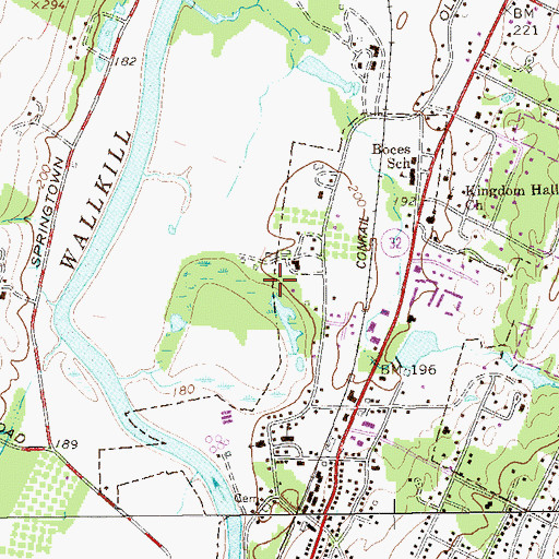 Topographic Map of Town of New Paltz, NY