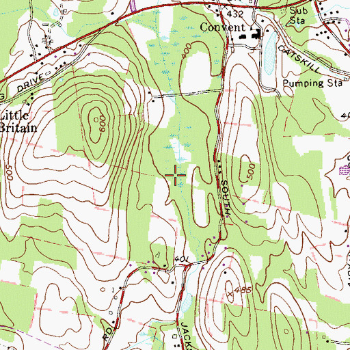 Topographic Map of Town of New Windsor, NY