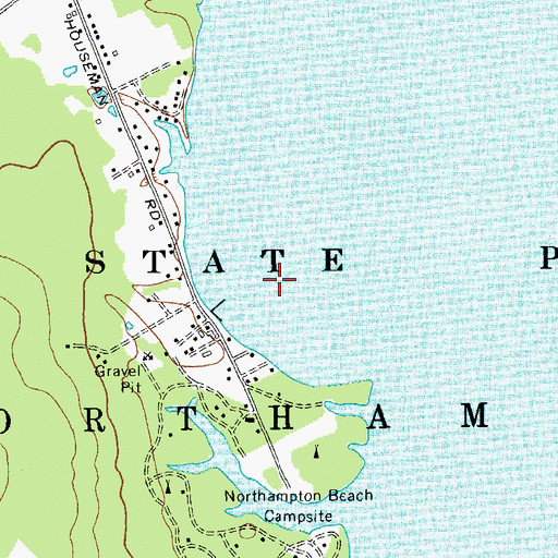 Topographic Map of Town of Northampton, NY