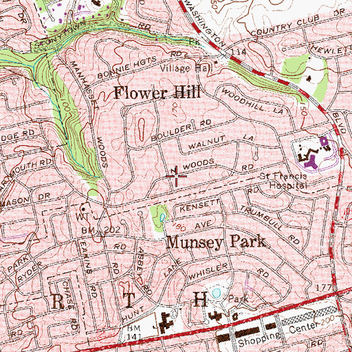 Topographic Map of Town of North Hempstead, NY
