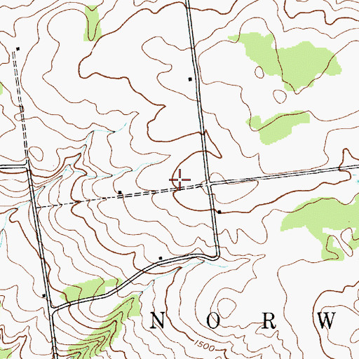 Topographic Map of Town of Norway, NY