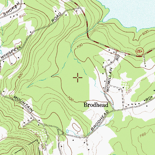 Topographic Map of Town of Olive, NY