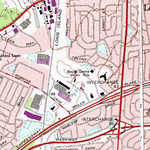 Topographic Map of Town of Oyster Bay, NY