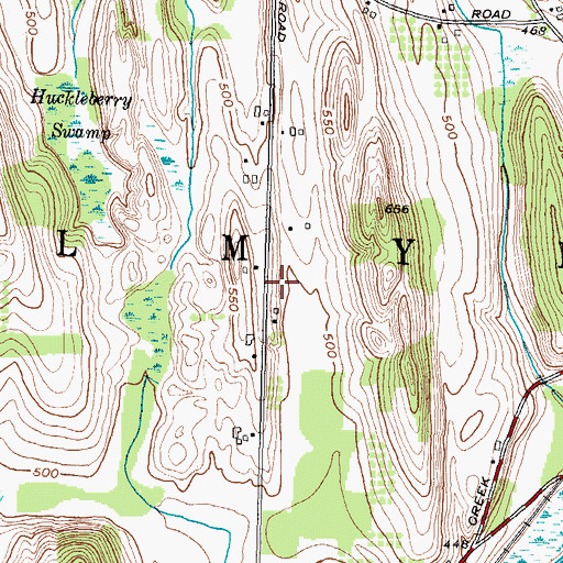 Topographic Map of Town of Palmyra, NY