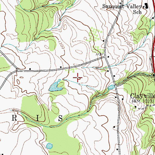 Topographic Map of Town of Paris, NY