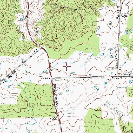 Topographic Map of Town of Persia, NY