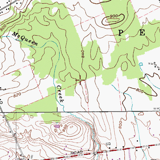 Topographic Map of Town of Perth, NY