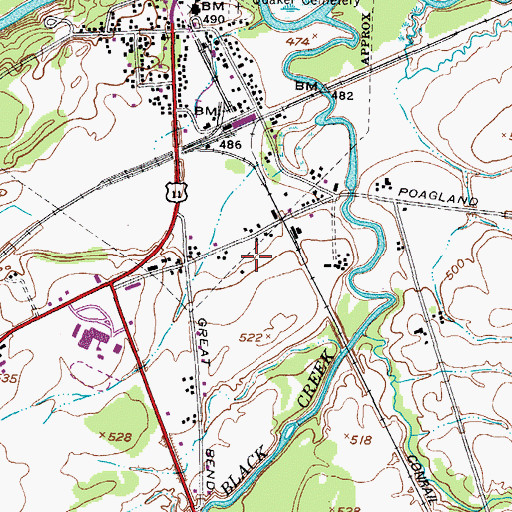 Topographic Map of Town of Philadelphia, NY