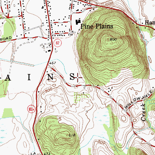 Topographic Map of Town of Pine Plains, NY