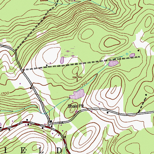 Topographic Map of Town of Pittsfield, NY