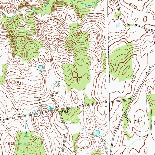 Topographic Map of Town of Pittstown, NY