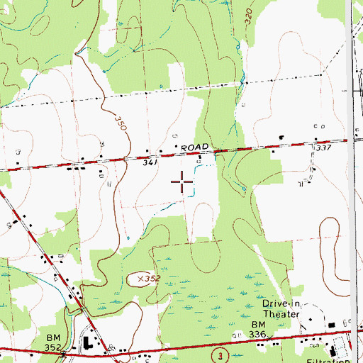 Topographic Map of Town of Plattsburgh, NY