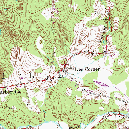 Topographic Map of Town of Poestenkill, NY