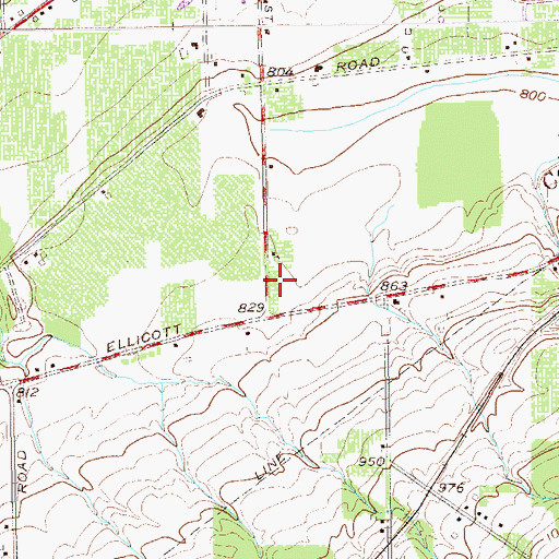 Topographic Map of Town of Portland, NY
