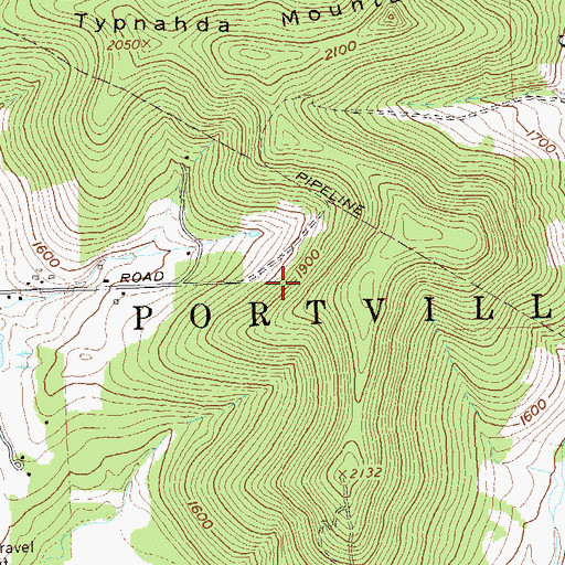 Topographic Map of Town of Portville, NY