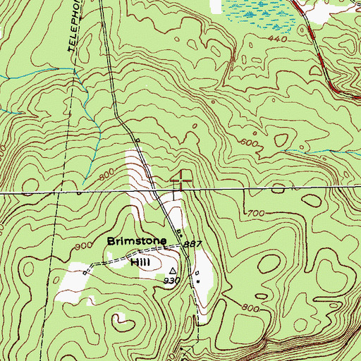 Topographic Map of Town of Putnam, NY