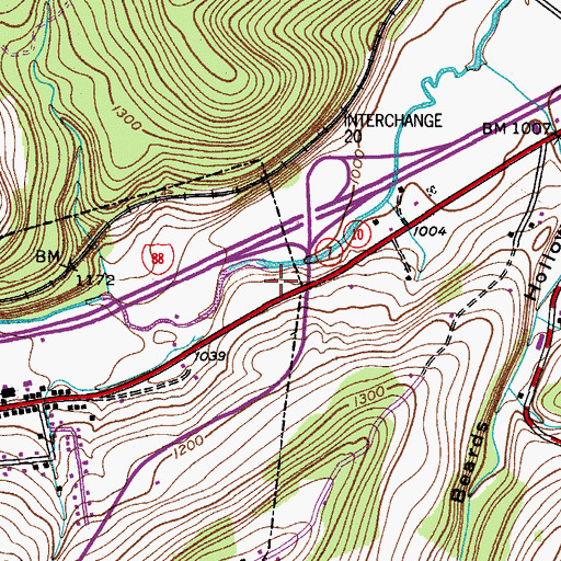 Topographic Map of Town of Richmondville, NY