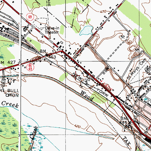 Topographic Map of City of Rome, NY
