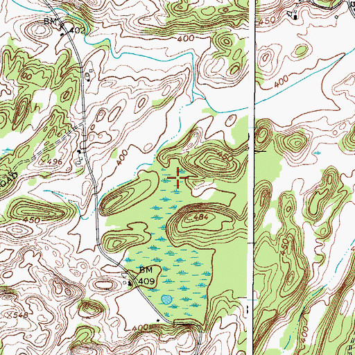 Topographic Map of Town of Rossie, NY