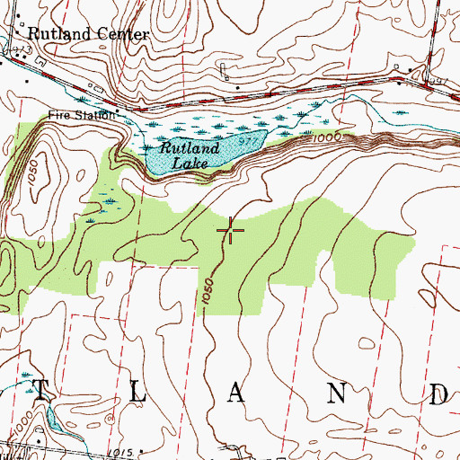 Topographic Map of Town of Rutland, NY