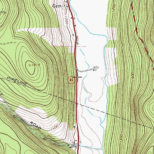 Topographic Map of Town of Sanford, NY