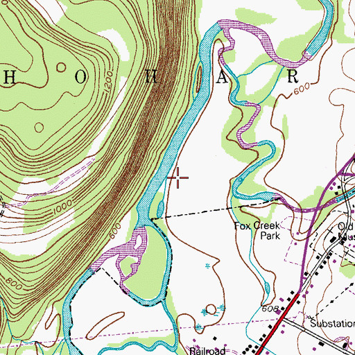 Topographic Map of Town of Schoharie, NY