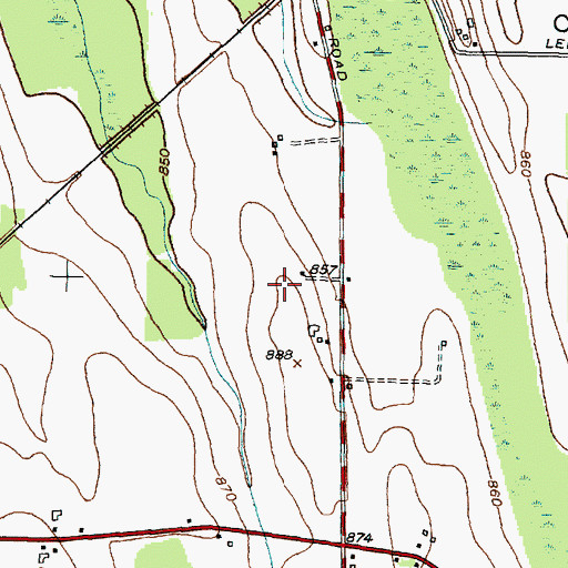 Topographic Map of Town of Seneca, NY