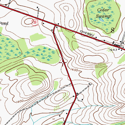 Topographic Map of Town of Sharon, NY