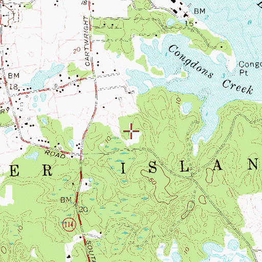 Topographic Map of Town of Shelter Island, NY