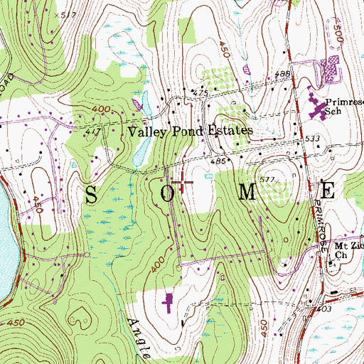 Topographic Map of Town of Somers, NY