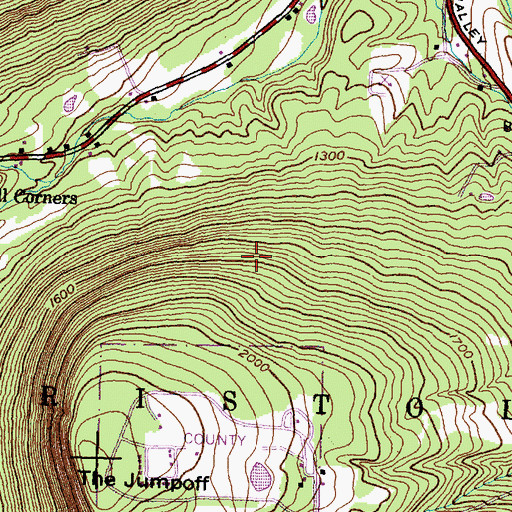 Topographic Map of Town of South Bristol, NY