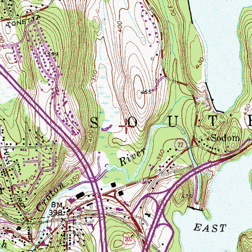Topographic Map of Town of Southeast, NY