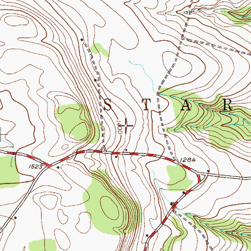 Topographic Map of Town of Stark, NY