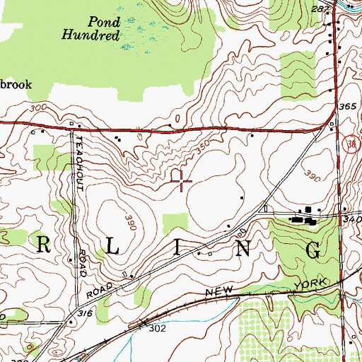 Topographic Map of Town of Sterling, NY
