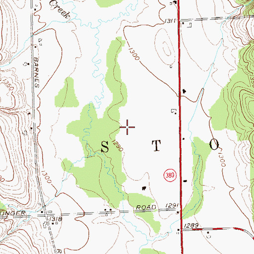 Topographic Map of Town of Stockton, NY