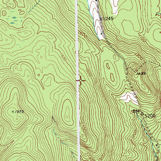 Topographic Map of Town of Ticonderoga, NY