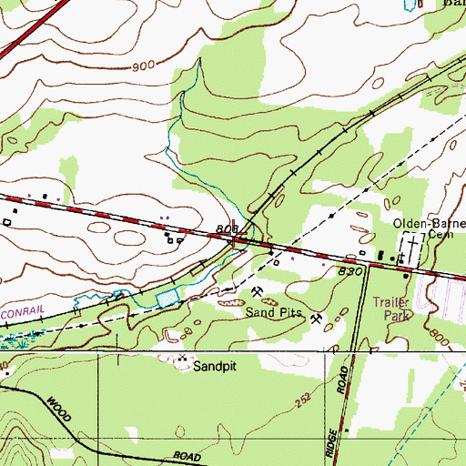 Topographic Map of Town of Trenton, NY