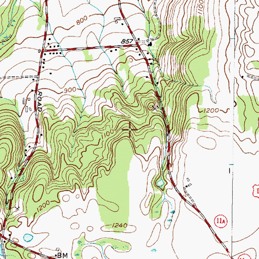 Topographic Map of Town of Tully, NY