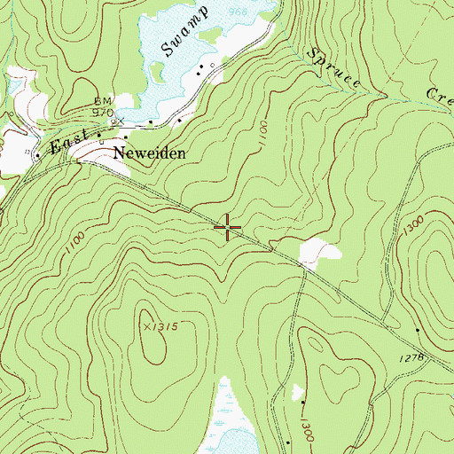 Topographic Map of Town of Tusten, NY