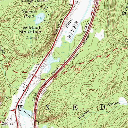Topographic Map of Town of Tuxedo, NY