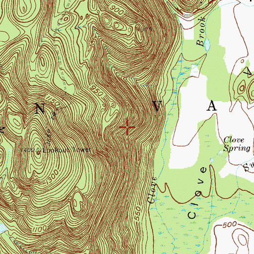 Topographic Map of Town of Union Vale, NY