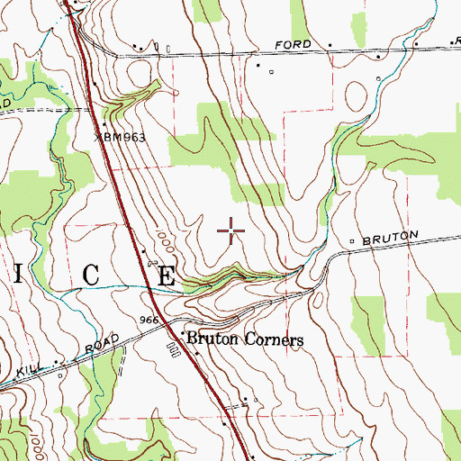Topographic Map of Town of Venice, NY