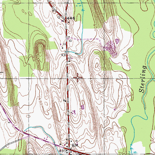 Topographic Map of Town of Victory, NY