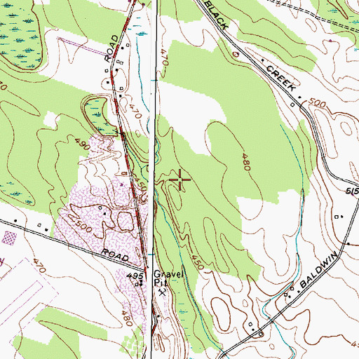 Topographic Map of Town of Volney, NY